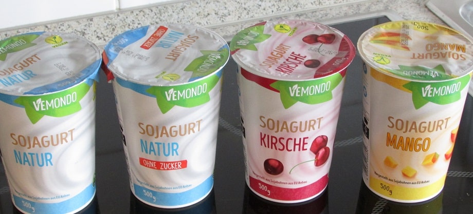 Joghurtalternativen pflanzliche Sojagurt - (veganer \